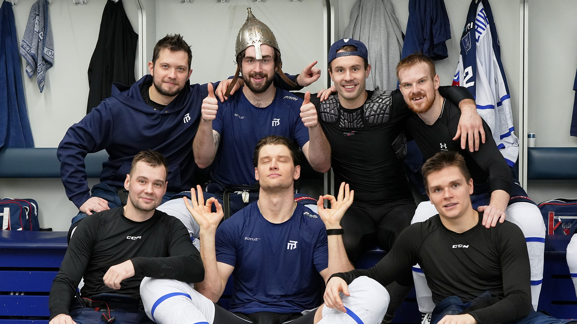 Победная раздевалка после матча с «Динамо»